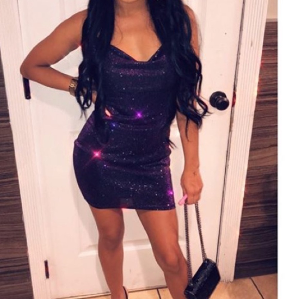 Sexy Sparkly Purple Nighttime Dress